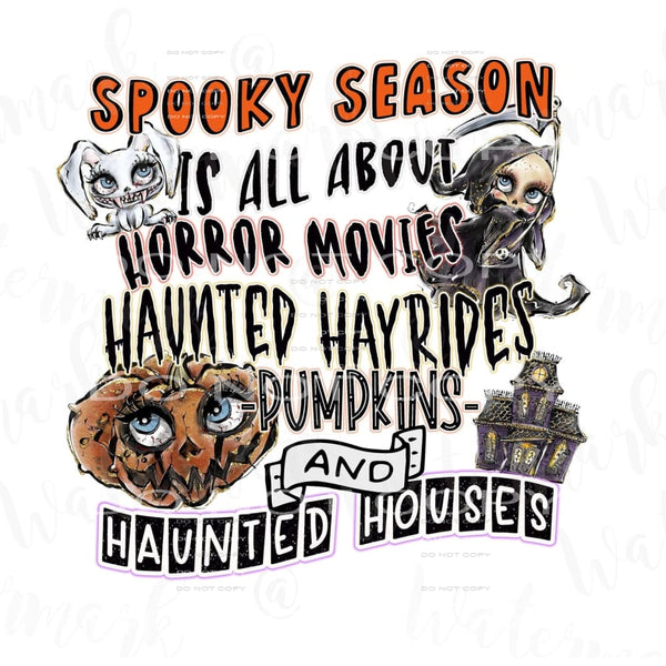 spooky season #7172 Sublimation transfers - Heat Transfer