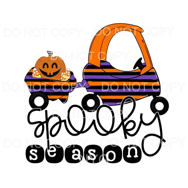 Spooky Season Cozy Coupe Wagon Pumpkin Candy Corn Stripes 