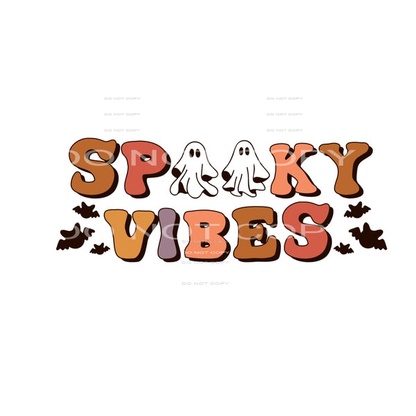 spooky vibes #8680 Sublimation transfers - Heat Transfer