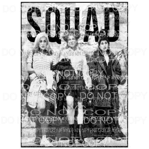 SQUAD Hocus Pocus #2 Sublimation transfers Heat Transfer