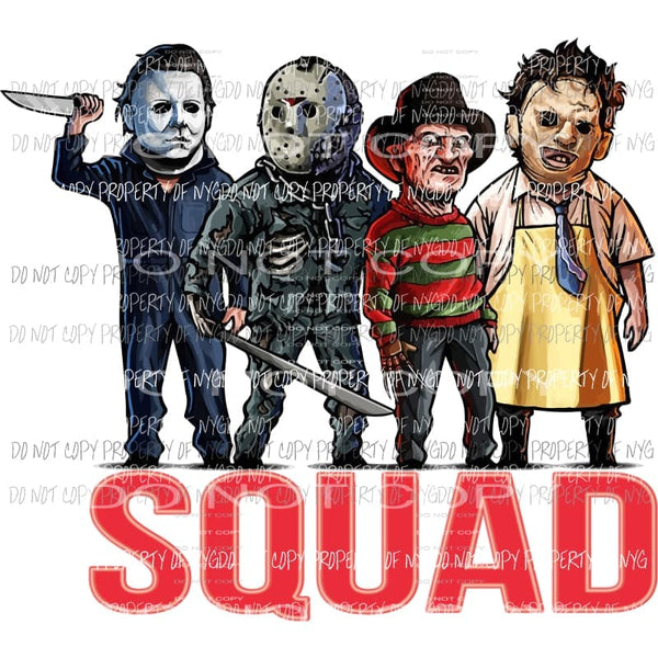 Squad Sublimation transfers Heat Transfer
