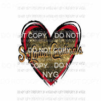 St Louis Cardinals Heart baseball Sublimation transfers Heat Transfer
