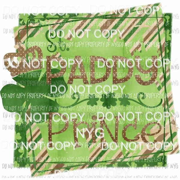 St Paddy Prince Sublimation transfers Heat Transfer