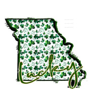 St patricks Day clover STATES All states in drop down menu