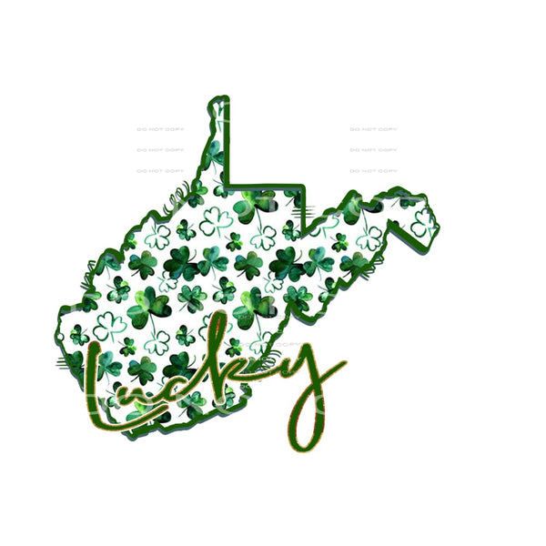 St patricks Day clover STATES All states in drop down menu