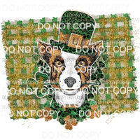 St Patricks Day Dog #3 Sublimation transfers Heat Transfer
