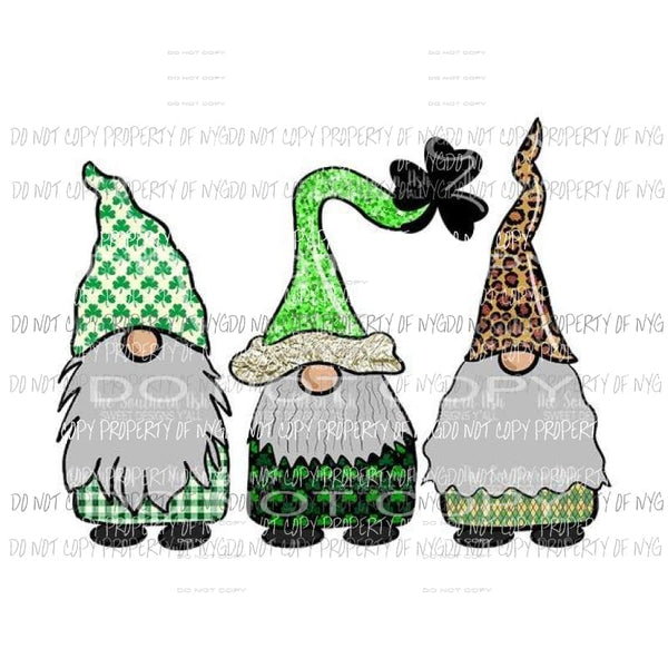 St patricks day Gnomes Sublimation transfers Heat Transfer