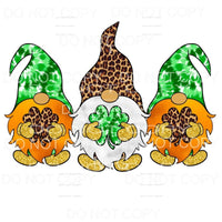 St Patrick’s Day Gnomes Tie Dye Leopard #2 Sublimation 