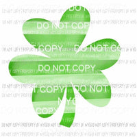 St Patricks Day Striped Shamrock Sublimation transfers Heat Transfer