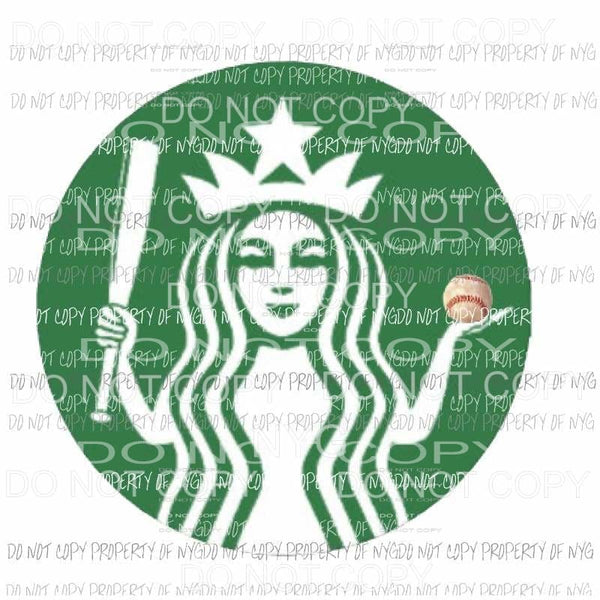 Starbucks Baseball 1 Sublimation transfers Heat Transfer
