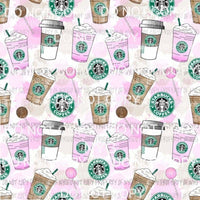 Starbucks Drinks Cake Pops Sheet Sublimation transfers 13 x 9 inches Heat Transfer