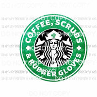 Starbucks Nurse #1 green Sublimation transfers Heat Transfer