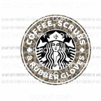 Starbucks Nurse #2 leopard Sublimation transfers Heat Transfer