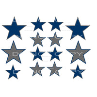 stars for game day sleeve blue # 8117 Sublimation transfers