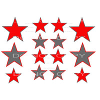 stars for game day sleeve true red # 8116 Sublimation