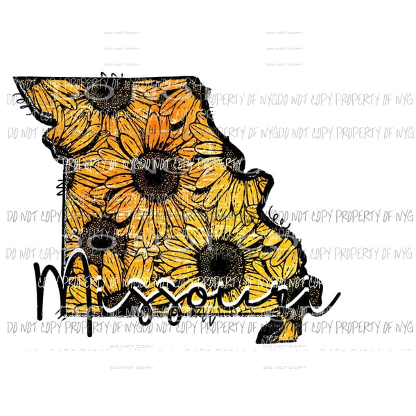 State All states in drop down menu Sunflower sublimation transfer state Heat Transfer