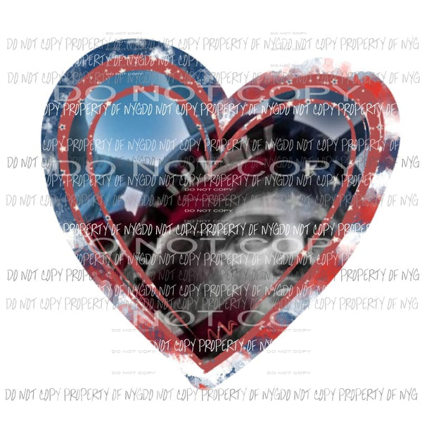 Statue of liberty heart Sublimation transfers USA America Heat Transfer