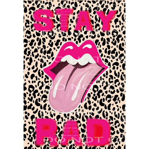 STAY RAD LEOPARD # 12012 Sublimation transfers - Heat 