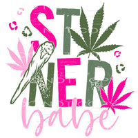 Stoner Babe #4364 Sublimation transfers - Heat Transfer