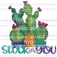 Stuck On You cactus trio Sublimation transfers Heat Transfer