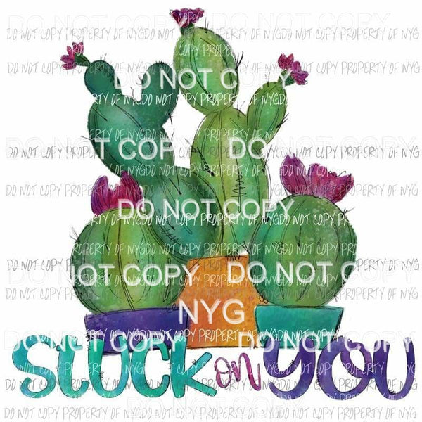 Stuck On You cactus trio Sublimation transfers Heat Transfer