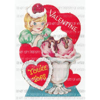 Sublimation transfers Valentine love Heat Transfer