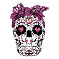 sugar skull heart # 8525 Sublimation transfers - Heat 
