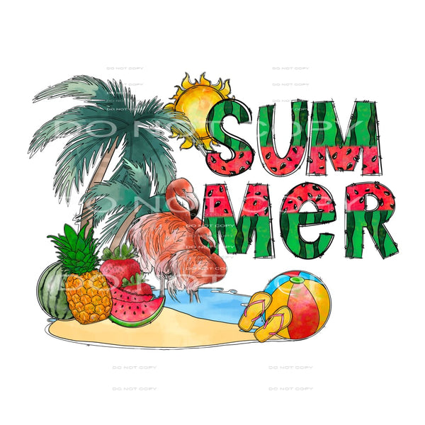 Summer #3433 Sublimation transfers - Heat Transfer Graphic