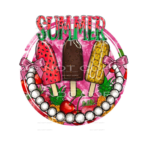 Summer #3434 Sublimation transfers - Heat Transfer Graphic