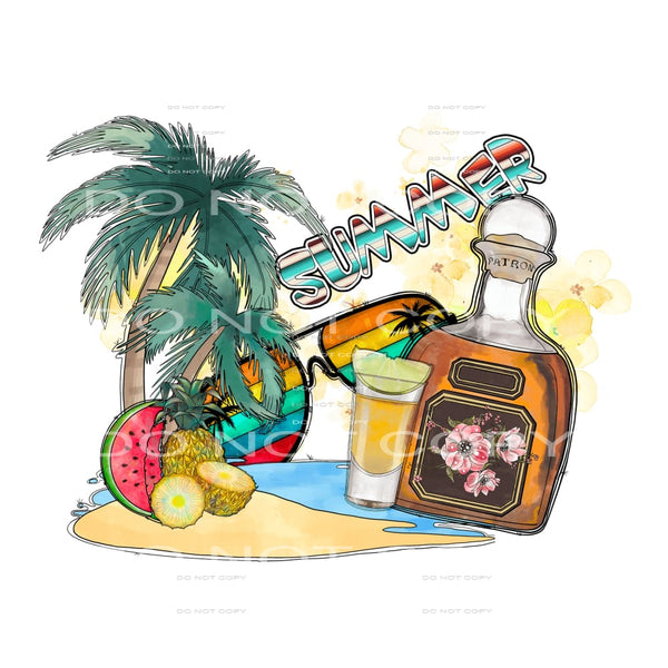 Summer #3444 Sublimation transfers - Heat Transfer Graphic