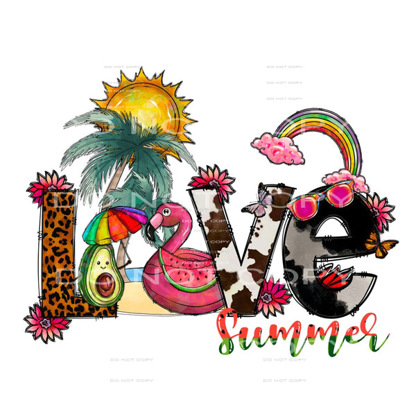 Summer #3461 Sublimation transfers - Heat Transfer Graphic