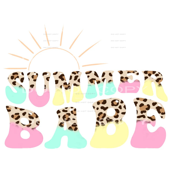 Summer Babe #4142 Sublimation transfers - Heat Transfer