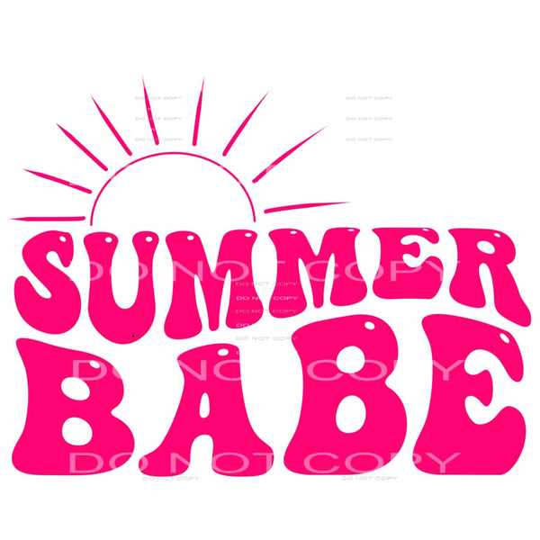 Summer Babe #4157 Sublimation transfers - Heat Transfer