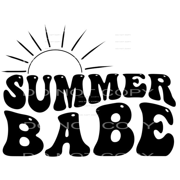 Summer Babe #4177 Sublimation transfers - Heat Transfer