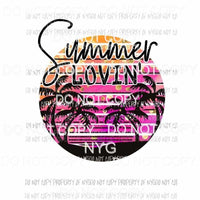 Summer Lovin Sublimation transfers Heat Transfer