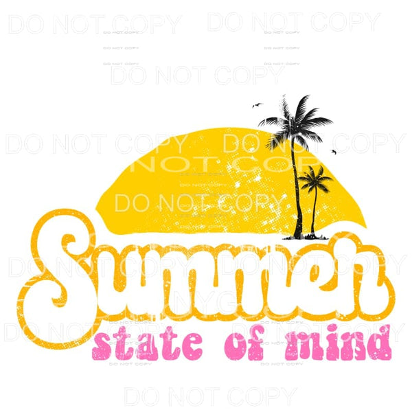 Summer State Of Mind Retro Sublimation transfers - Heat 