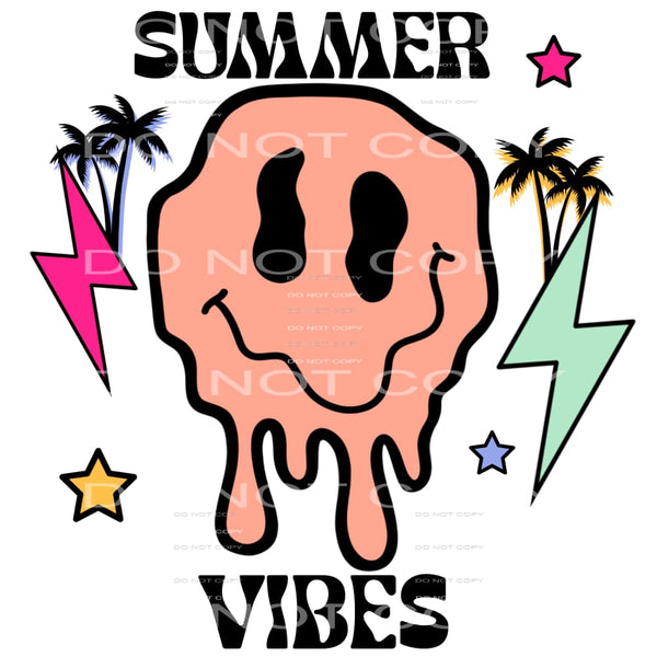 Summer Vibes #4323 Sublimation transfers - Heat Transfer