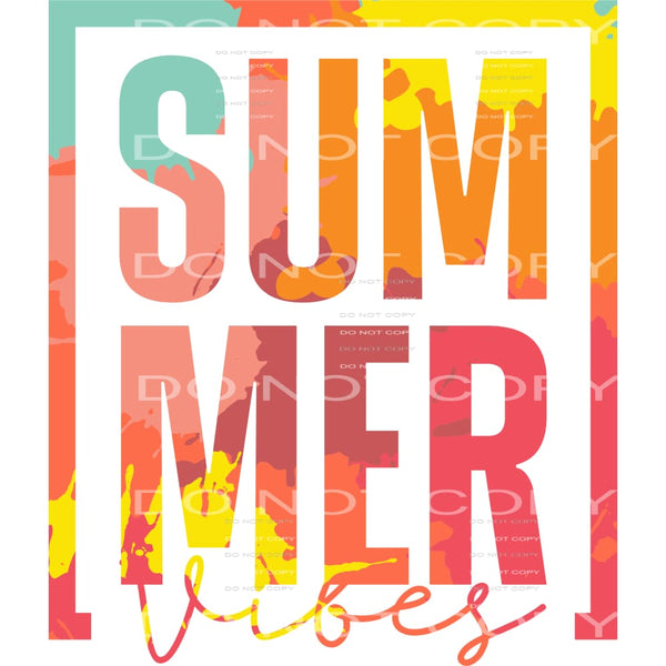 Summer Vibes #4495 Sublimation transfers - Heat Transfer
