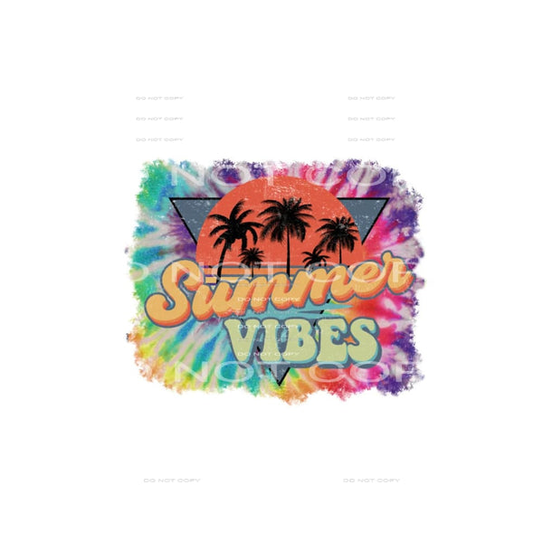 summer vibes #6908 Sublimation transfers - Heat Transfer