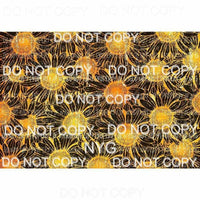 Sunflower Background Sheet #2 Sublimation transfers 13 x 9 inches Heat Transfer