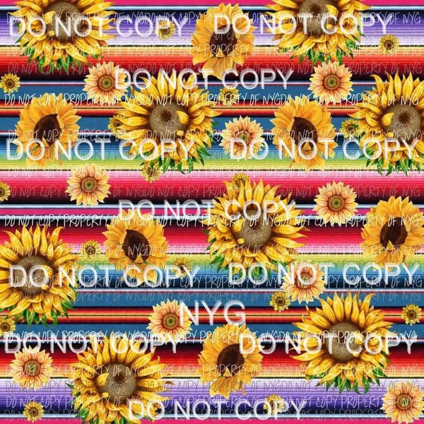 Sunflower Background Sheet #3 Sublimation transfers 13 x 9 inches Heat Transfer