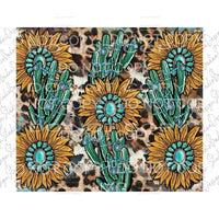sunflower cactus leopard sheet # 5 1.00 Sublimation 