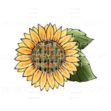 Sunflower monogram # 3 letters put letters in notes please 