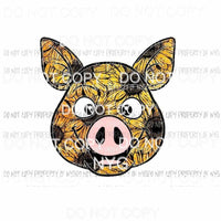 Sunflower Pig # 4 Sublimation transfers Heat Transfer
