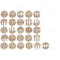 sunflower serape monogram letters put letters in notes 