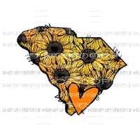 SUNFLOWER States All states in drop down menu sublimation transfer state Heat Transfer