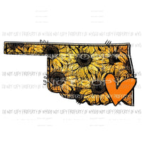 SUNFLOWER States All states in drop down menu sublimation transfer state Heat Transfer