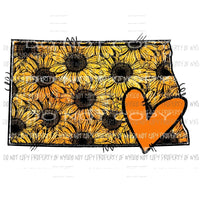 SUNFLOWER States All states in drop down menu sublimation transfer state Heat Transfer