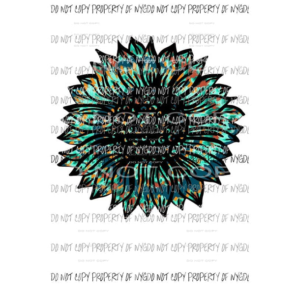 Sunflower Tie Dye Sublimation transfers Heat Transfer