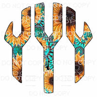 Sunflower Turquoise monogram letters put letters in notes 